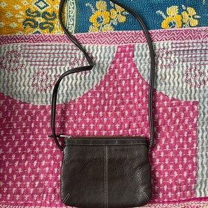 Elegant Black Leather Crossbody Bag